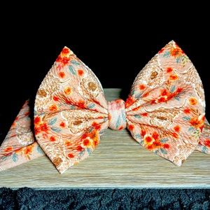 Highland Cow Toddler Sized Hairbow Headwrap